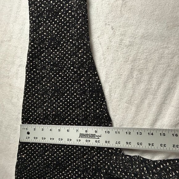 Pilcro Anthropologie Serif Pants Black White Print Micro Corduroy Stretch 31 - Picture 8 of 9